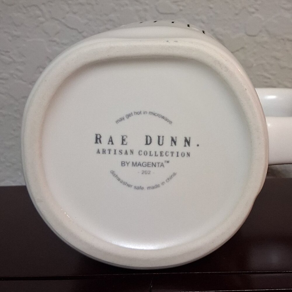 Rae Dunn "FIGHTER" 16oz Ceramic Coffee Mug - Picture 10 of 11